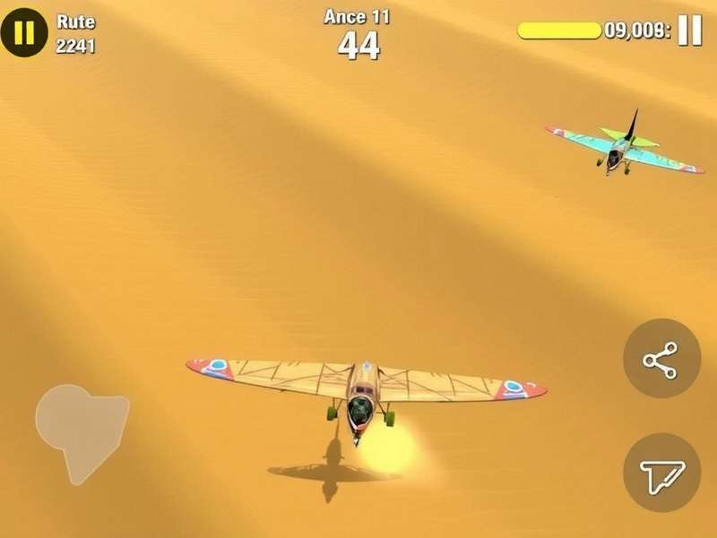 Golden Sands Glider Game Screenshot
